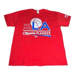 Los Angeles Clippers NBA Basketball Playoffs Fan Gildan Heavy T shirts Mens XL